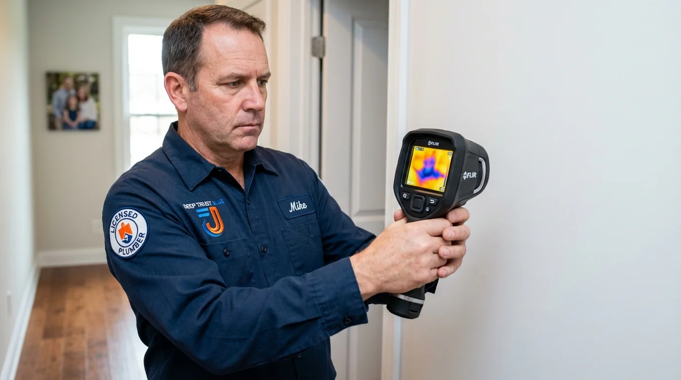 Thermal imaging leak detection by Johns Plumbing LLC in Boydton
